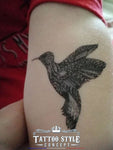 Planche De Tatouage Éphémère Animaux Mots Oiseaux Plumes Et Symboles Divers En Couleur Plaquettes