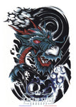 Tatouage Asiatique - Invocation Du Dragon Noir Des Mers Obscures Asian