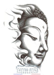Tatouage temporaire Asiatique - Visage Bouddha jovial