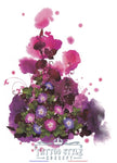 Tatouage Astral - Fleurs Violettes Mauves Royales & Illusion
