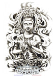 Tatouage Bouddha Tibétain Et Fleur De Lotus Asian