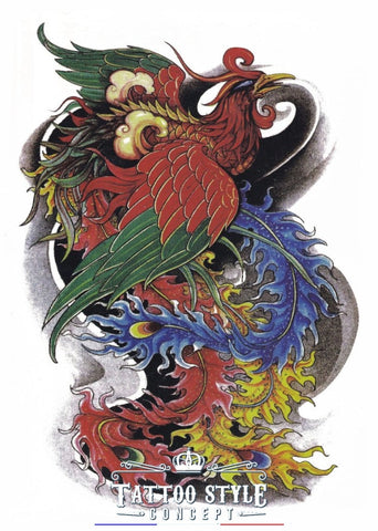 Tatouage Coq Majestueux Chinois Stylé Animaux