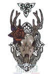 Tatouage Crâne De Cerf Original Et Nud Celtique Skull