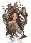 Tatouage Dessin Style Manga - Femme Enfant De La Forêt