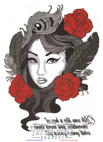 Tatouage Femme & Roses