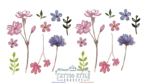 Tatouage Fleur De Laurier-Rose Fleurs