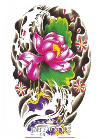 Tatouage Fleur De Lotus Rose Passion Fleurs
