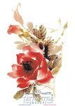 Tatouage Fleur Rouge En Aquarelle Fleurs
