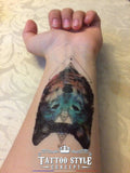 Tatouage Loup Triangle Géométrique Art Style Animaux