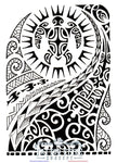 Tatouage Maori - Tortue De Mer Gardien Protecteur Tribal