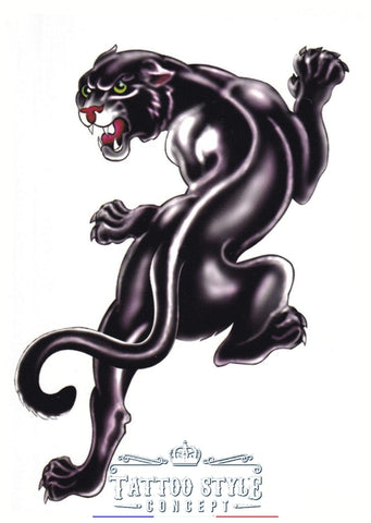 Tatouage Panthère Noire Animaux