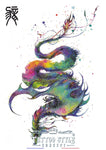 Tatouage temporaire signe astrologique Chinois - Dragon