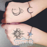 Tatouage Soleil Et Lune Style Dérivé Motifs Stylés