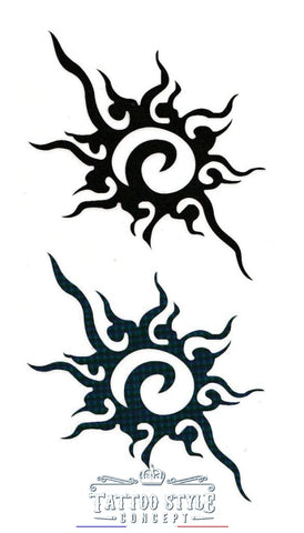 Tatouage Symbole Soleil Stylé Motifs Stylés