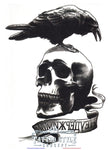 Tatouage Tête De Mort Et Corbeau Skull