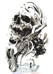 Tatouage Tête De Mort Pirate Sinistre Et Rose Skull